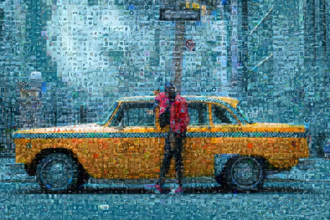 A vintage-style photo mosaic, fitting for a memorial or tribute gift
